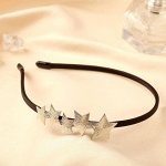 Ободок для волос &quot;Либерти&quot; звёздочки, 0,5 см, серебро