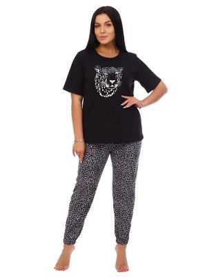 Пижама женская Леопард(брюки) кулирка