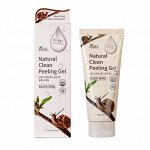 Пилинг-скатка Ekēl Natural Clean Peeling Gel Black Snail Чёрная улитка, туба 180мл