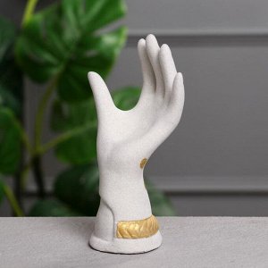 Подставка "Рука", для колец и бижутерии, цвет белый, 21 см, микс