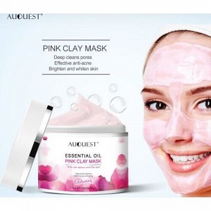 AUQUEST AuQuest Rose Essence Очищающая маска для лица с эфирным маслом и розовой глиной 50g