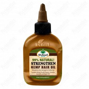 Натуральное укрепляющее масло для волос с маслом конопли Difeel 99% Strengthen