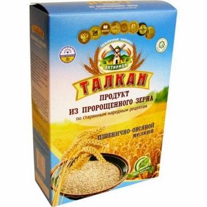 Талкан мелкий пшенично-овсяный мелкого помола "Актирман", 350 гр
