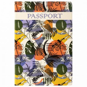Обложка для паспорта "Тропики", ПВХ, фотопечать ассорти, STAFF, 237592
