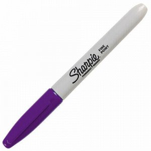 Brauberg Маркер перманентный ФИОЛЕТОВЫЙ SHARPIE &quot;Fine&quot;, круглый наконечник, 1 мм, 2025034