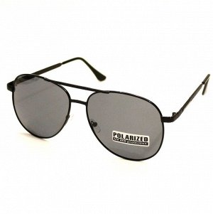 Солнцезащитные мужские очки, поляризованные, УФ 400, 301004, чёрные стёкла, арт.254.045
