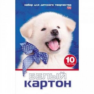 Набор картона белого А4 10л "Белый щенок" (045862) Хатбер {Россия}