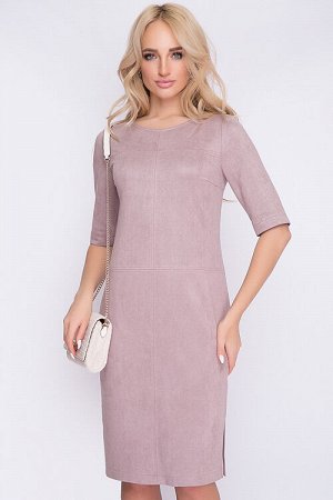 Платье Платье прямого силуэта из искусственной замши.
30% вискоза 65% п/э,5% эластан