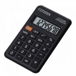 Калькулятор CITIZEN 8 разрядов LC310NR 18х69х114 мм {Филиппины}