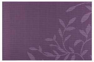 Набор 4-х салфеток 45*30 см "Листья на фиолетовом" PVC