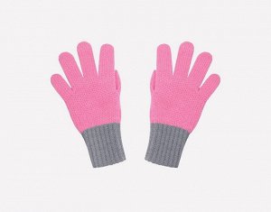 Перчатки для девочки Crockid К 109 розовый, серый