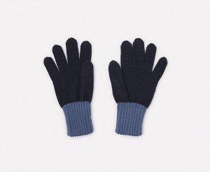 Перчатки для мальчика Crockid К 109 темно-синий, светлый джинс