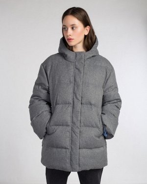 Куртка утепленная жен. (002034) светло-серый меланж