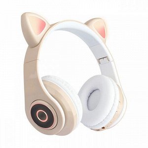 Беспроводные Bluetooth наушники CAT EAR со светящимися Кошачьим ушками
