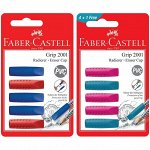 Набор ластиков-колпачков Faber-Castell &quot;Grip 2001&quot; 5шт., трехгранный, 90*15*15мм, блистер