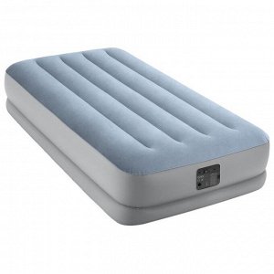 Кровать надувная Raised Comfort, 99 х 191 х 36 см, встроенный насос, 220 В, до 136 кг, 64166NP INTEX