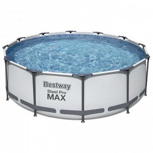 Бассейн каркасный Steel Pro MAX, 366 х 100 см, фильтр-насос, лестница, 56418 Bestway