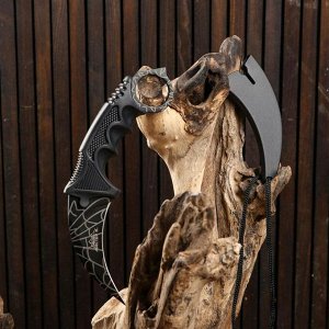 Нож-керамбит "Коготь орла" клинок 6см, черная паутина