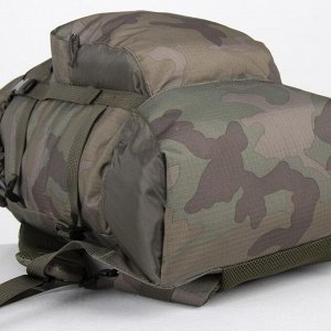 Рюкзак туристический, 50 л, отдел на шнурке, с расширением, 3 наружных кармана, цвет