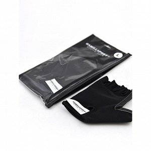 Перчатки для фитнеса унисекс кожаные Q12, цвет чёрный, размерS