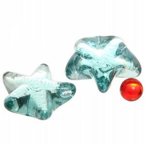 Стеклянные камушки для дизайна d40 "Морская звезда" 100гр