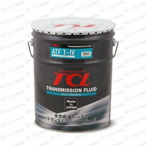 Масло трансмиссионное TCL ATF Type T-IV синтетическое, 20л, арт. A020TYT4