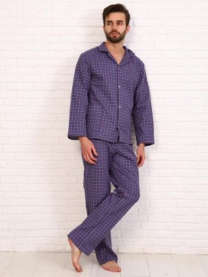 Пижама мужская,модель203,фланель (48 размер, Виши, вид 4)