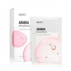 Nacific AHA BHA Balancing Mask Pack Тканевая маска с кислотами, 30 мл