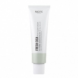 Nacific Fresh Cica Plus Clear Cream Успокаивающий крем для проблемной и чувствительной кожи, 50 мл