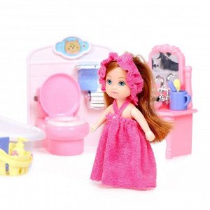 Кукла малышка Lilian, с ванной и аксессуарами