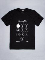 Футболка трикотажная мужская, Unlock Me, черный