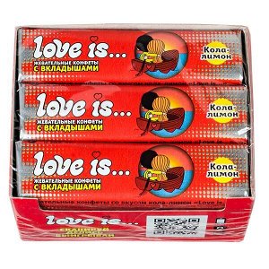 Жевательные конфеты LOVE IS. кола-лимон