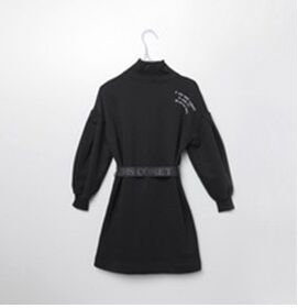Платье дд черный,осн.ткань: футер 85% хлопок 15% п