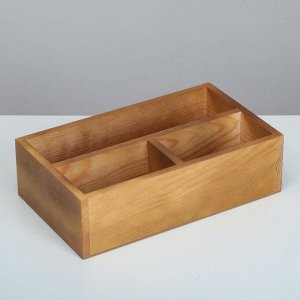 Ящик деревянный 34.5?20.5?10 см подарочный комодик, брашированный