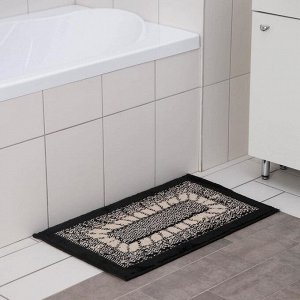 Коврик SHAHINTEX Mosaic, 45?75 см, цвет чёрный