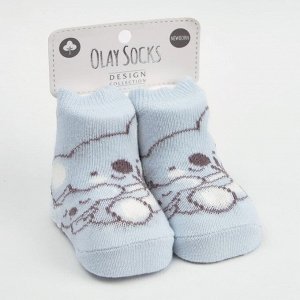 Носки Olay для новорожденных Цвет: небесный мишка