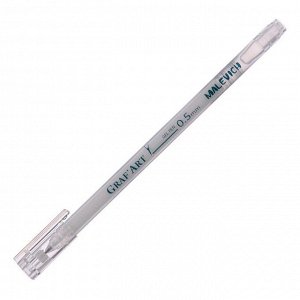 Ручка гелевая для декоративных работ Малевичъ 0.5 мм, белая 198000