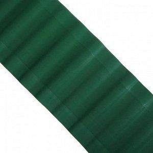 Лента бордюрная, 0.3 ? 9 м, толщина 0.6 мм, гофра, пластиковая, зелёная