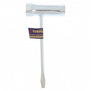 Ключ свечной для пил TUNDRA, 16 х 19 мм, шлицевая отвертка