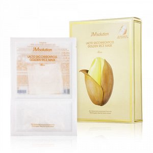 JMsolution Тканевая маска для выравнивания тона с сахаромицетами Golden Rice Mask 30 мл
