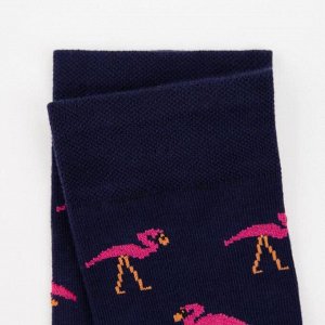 Носки «Фламинго» цвет тёмно-синий