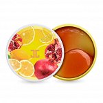 Jayjun Pom Lemon Duo Eye Gel Patch Гидрогелевые патчи для век, выравнивающие тон кожи, шт
