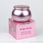 Крем для лица с муцином улитки антивозрастной   Bergamo Pure Snail Wrinkle Care Cream