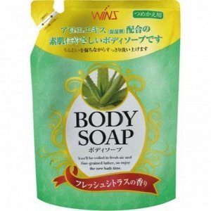 Крем-мыло для тела Wins Body Soup Aloe с экстрактом алоэ, 400 мл