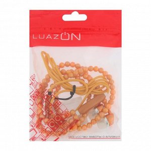 Наушники LuazON VBT 1.11 "Жемчуг", вакуумные, микрофон, оранжевые