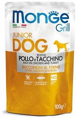 Monge Dog Grill PUPPY&amp;JUNIOR Pouch паучи для щенков курица и индейка 100г