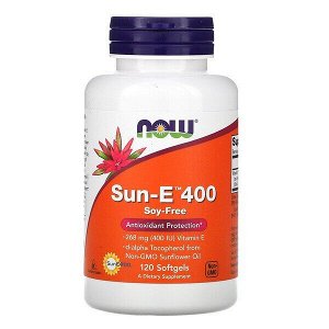 Now Foods, Sun-E 400, 120 капсул