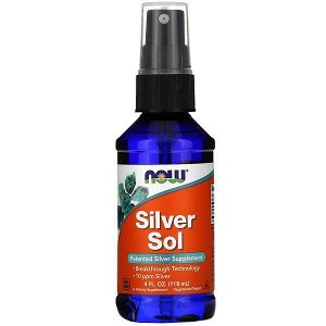 Now Foods, Silver Sol, серебряная вода, 118 мл (4 жидк. унции)