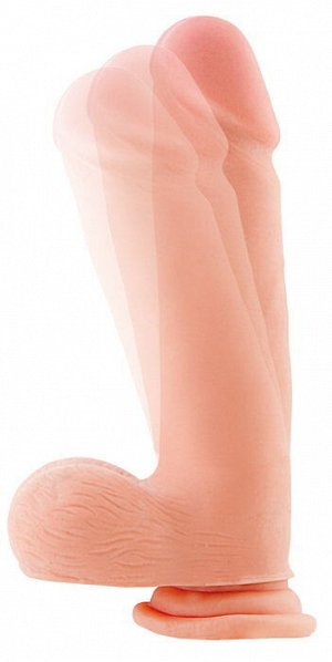 Реалистичный фаллоимитатор TOYFA RealStick Elite DILDO, TPR, телесный, 23,5 см