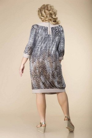 Платье Romanovich Style 1-1250 графит/зебра